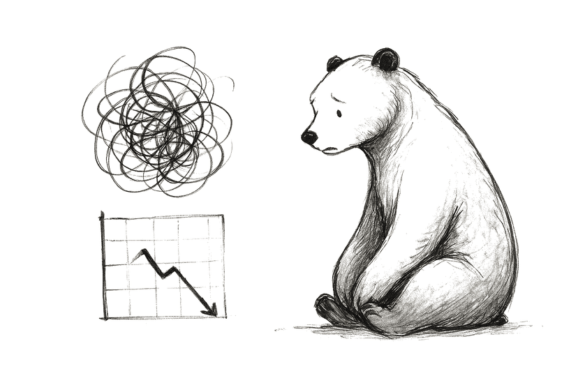 Confused bear with spreadsheets